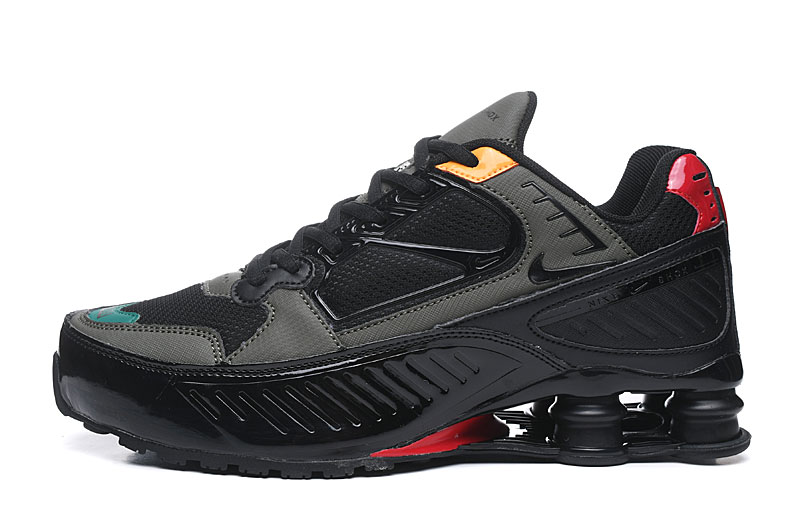 Nike Shox R4 Black Red Gold For Women - Click Image to Close